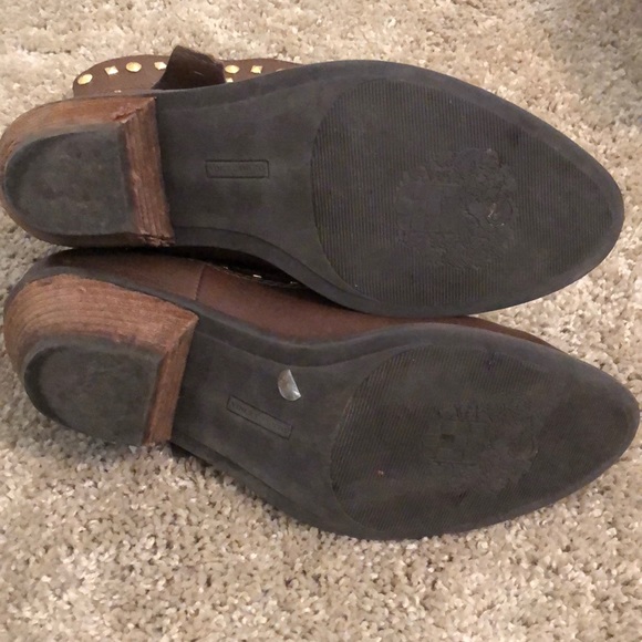 GUC Vince Camuto gold/brown booties - Picture 3 of 6